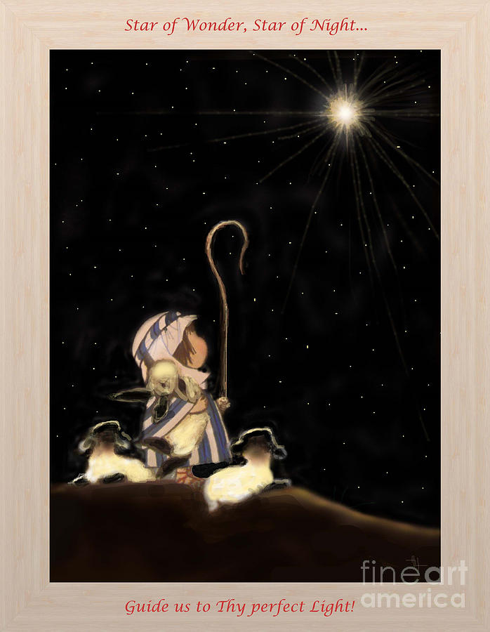 Star of Wonder, Star of Night Digital Art by Hazel Holland