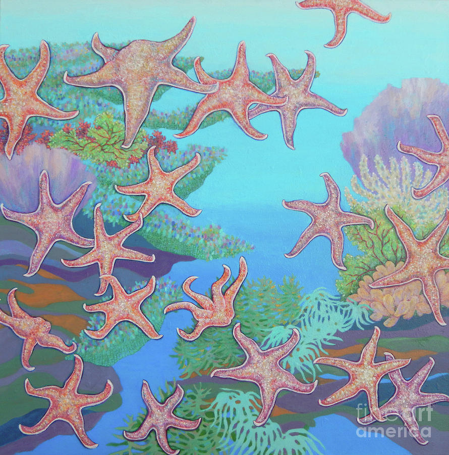 Star Stream Painting by Sharon Nelson-Bianco