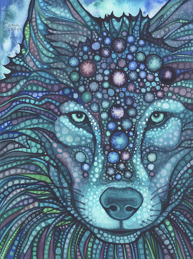 Nature Painting - Starwolf #1 by Tamara Phillips