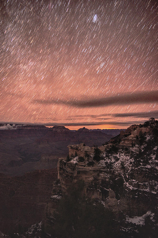 Star Trails over Grand Canyon  Photograph by Chance Kafka