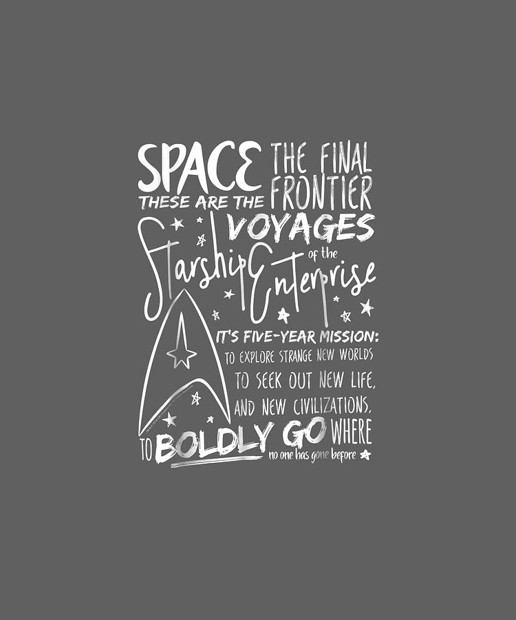 Star Trek Original Series Handwritten Speech Graphic T Shirt