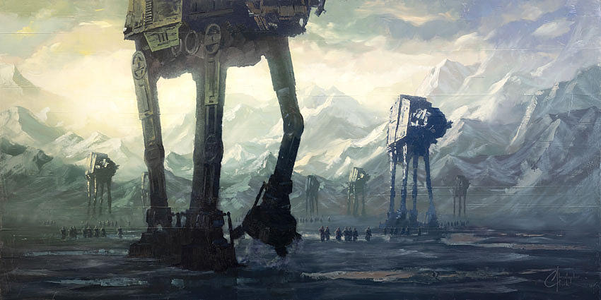 Star Wars Dawn at Hoth Painting by Christopher Clark - Fine Art America