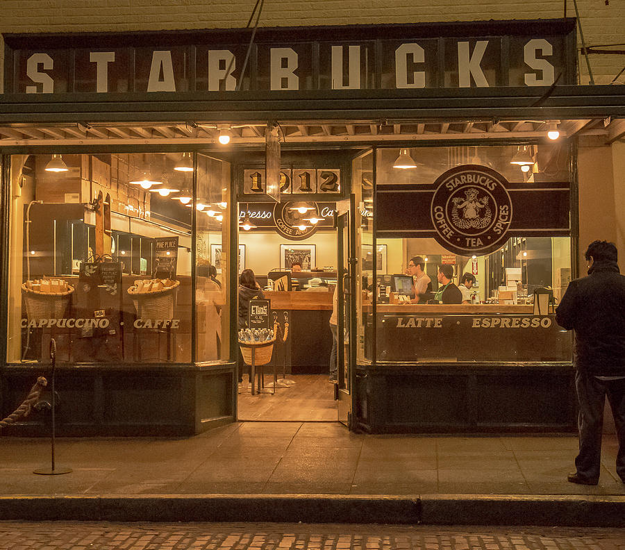 Starbucks at Pike Place Photograph by E Faithe Lester