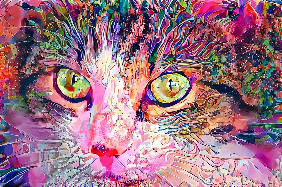 Stare Into My Cat Eyes Digital Art by Don Northup