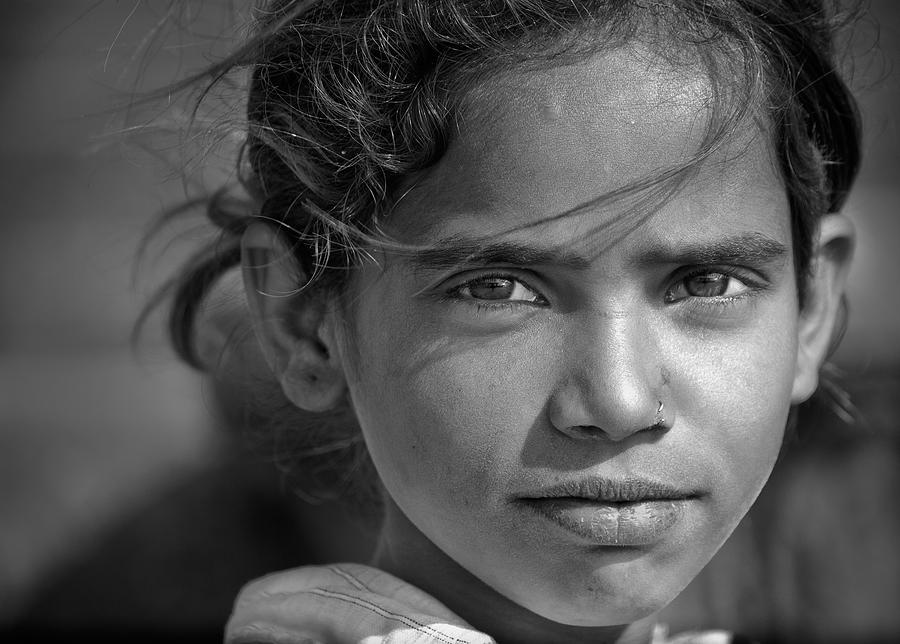 Staring Girl Photograph by Nilesh J. Bhange | Fine Art America