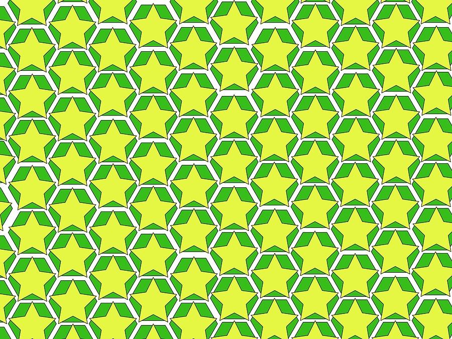 stars and hexagons green by Andrew Williams stars and hexagons green by Andrew Williams