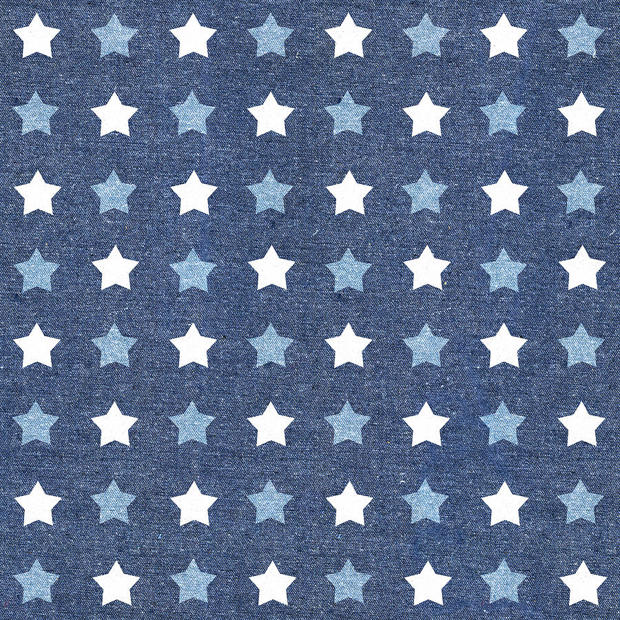 Independence Day Painting - Stars And Stripes Dark Pattern IIi by Beth Grove