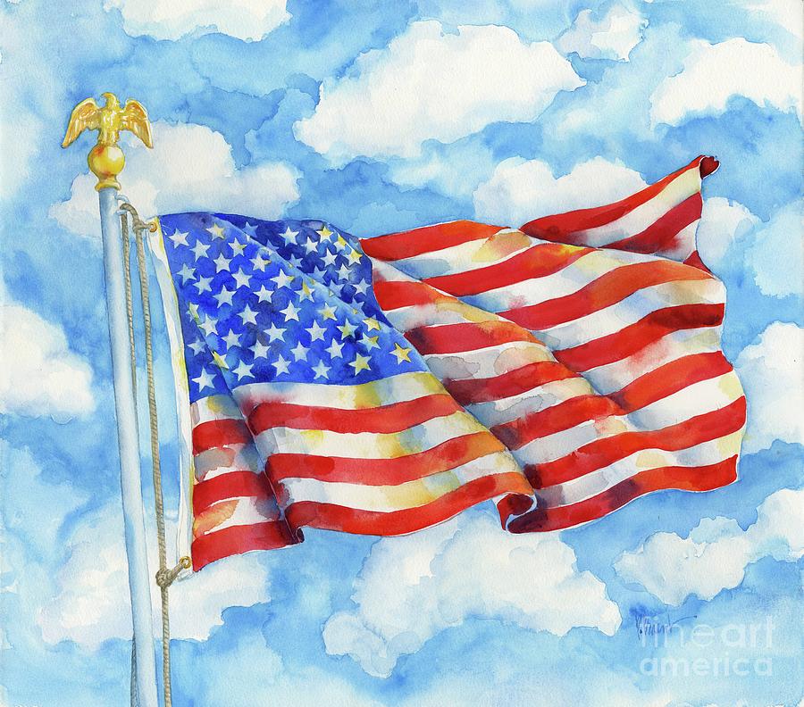 Flag Painting - Stars and Stripes Forever by Paul Brent