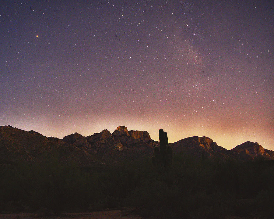 Mountain Photograph - Stars from Catalina State Park by Chance Kafka