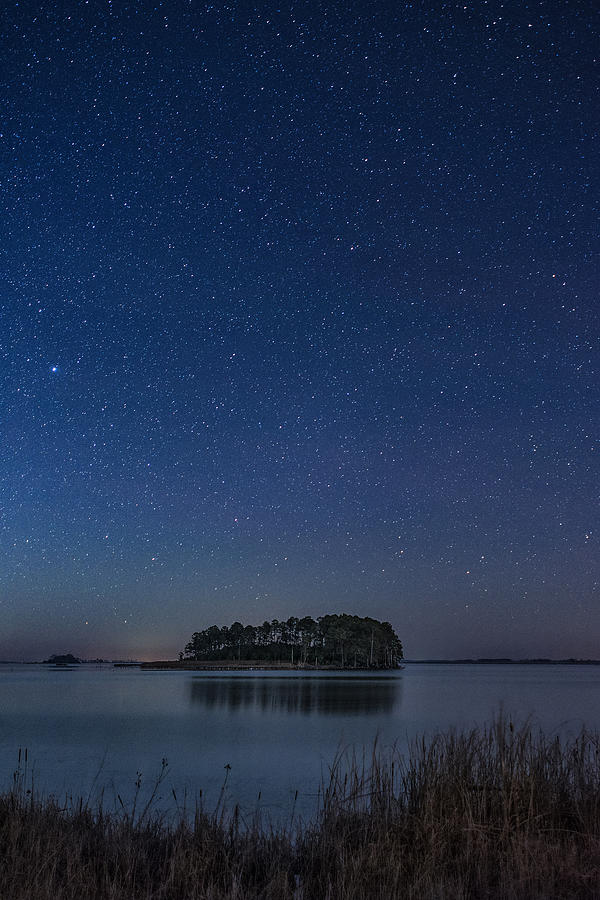 Stars Over Spriggs Island  Photograph by Robert Fawcett