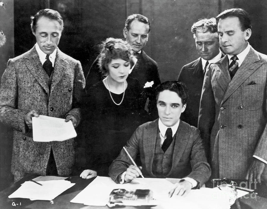 Stars Signing United Artists Contracts Photograph by Bettmann