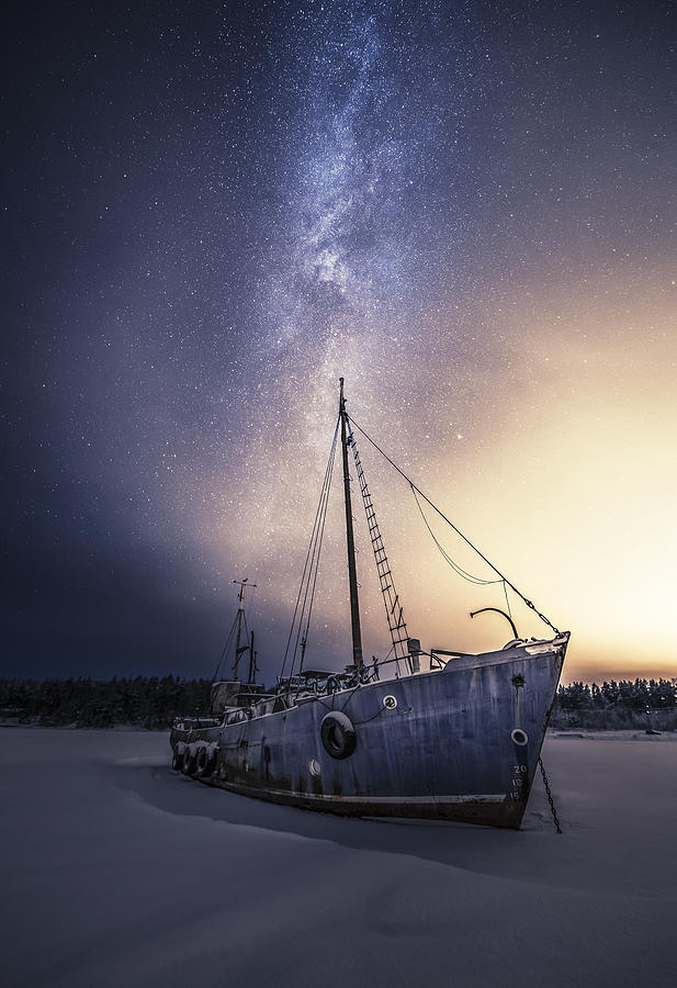 Winter Photograph - Starship by Mika Suutari
