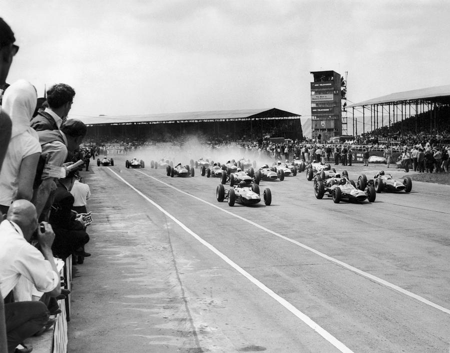 Start Of The Silverstone Grand Prix In Photograph by Keystone-france