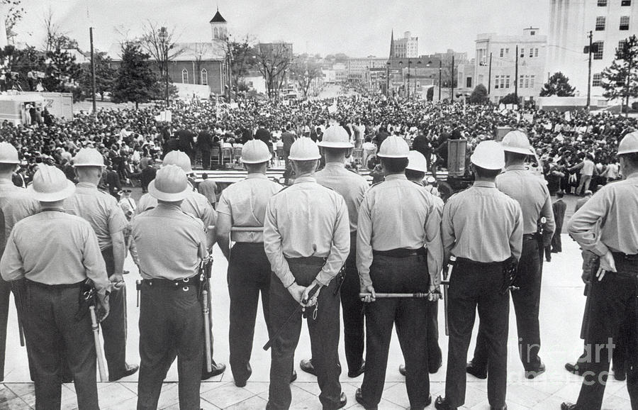 State Agents Watch Civil Rights Marchers Photograph by Bettmann