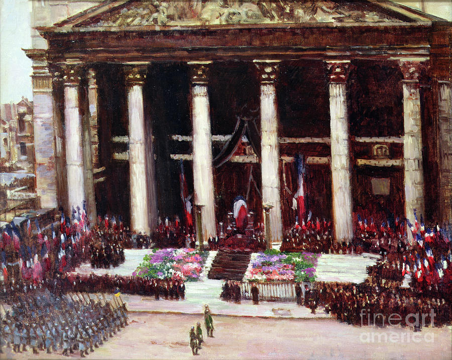 State Funeral Of Paul Doumer Painting by Joseph Felix Bouchor