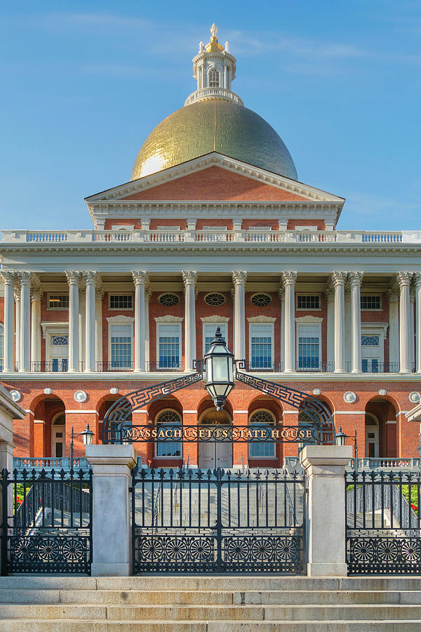 State House, Beacon Hill, Boston, Ma Digital Art by Laura Zeid