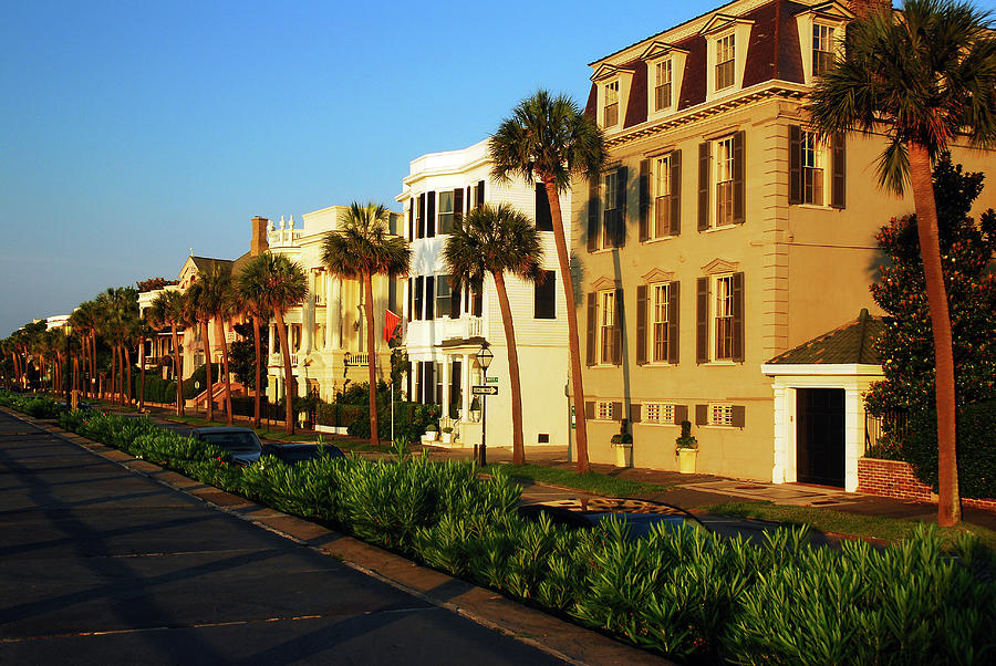 Stately Antebellum Homes Along East Battery in Charleston Photograph by ...