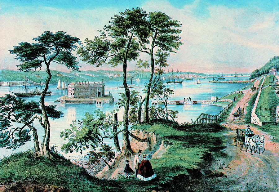 Staten Island Painting by Nathaniel Currier Staten Island Painting by Nathaniel Currier