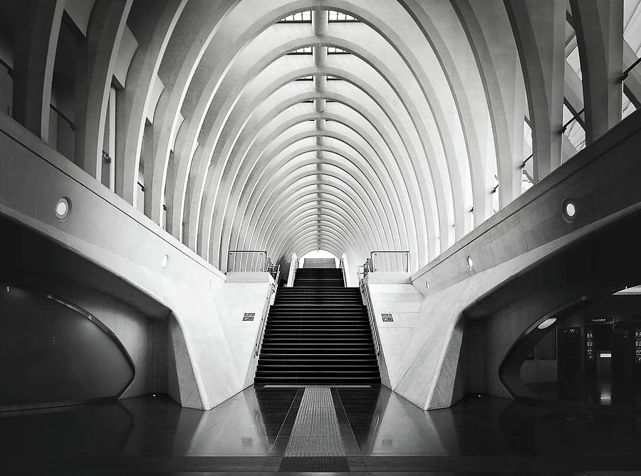 Black And White Photograph - Station-2 by Henk Van Maastricht