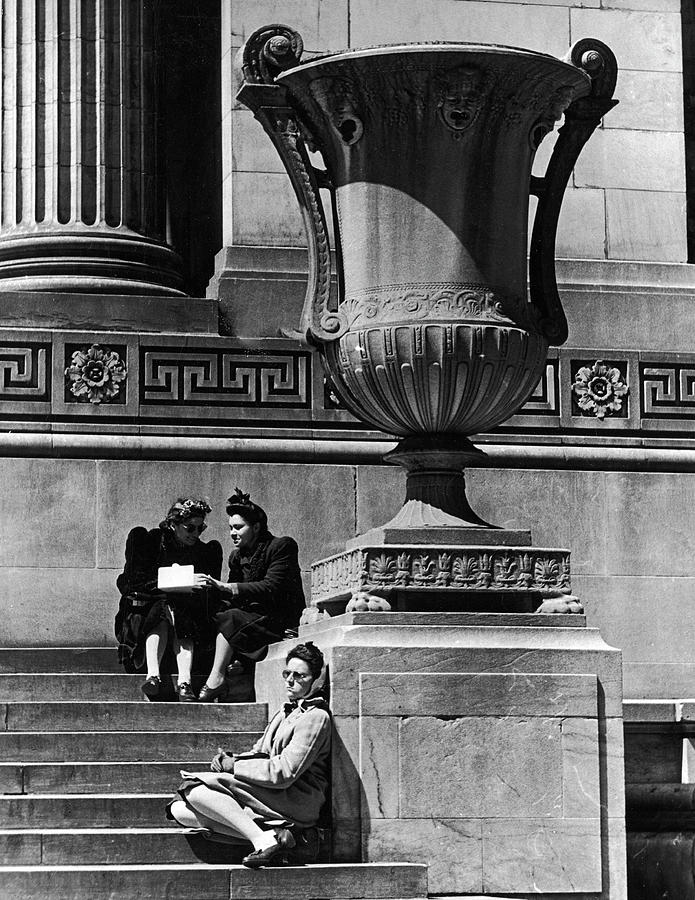 Napping Photograph - Statue by Alfred Eisenstaedt