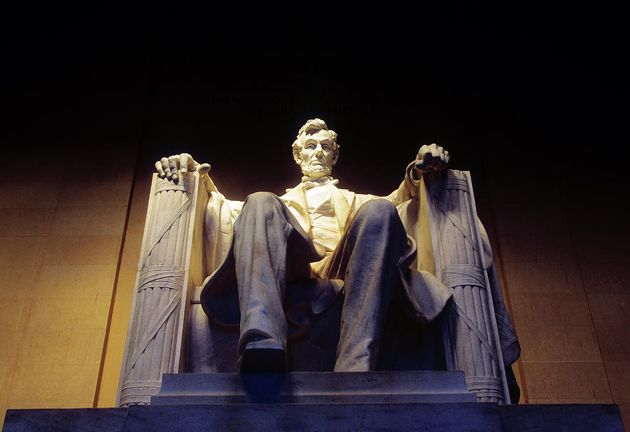 Statue At The Lincoln Memorial Photograph by Wesley Hitt