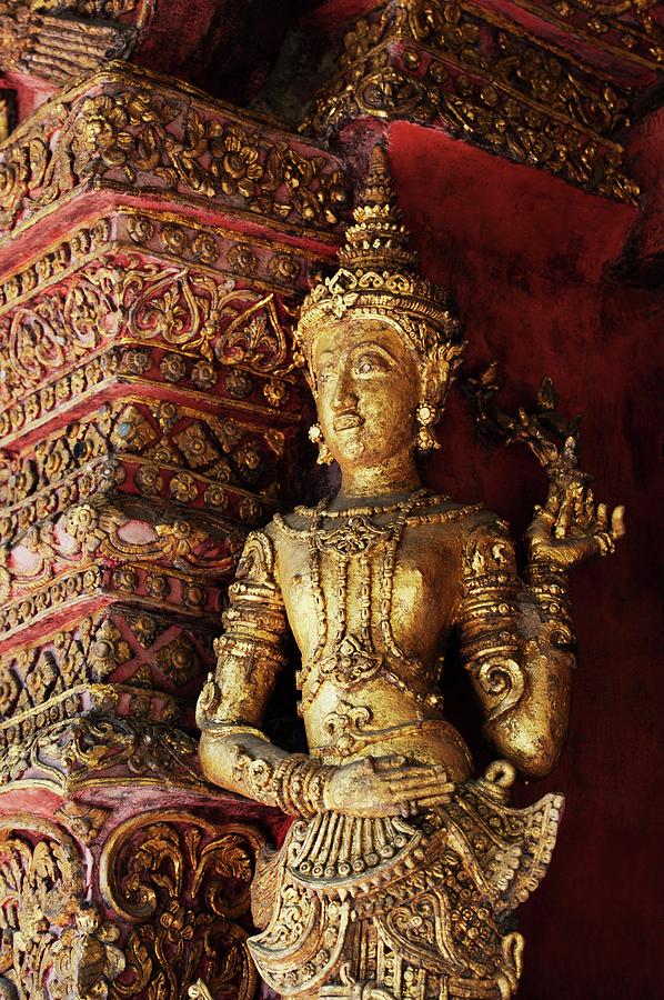 Statue In Wat Phra Singh Temple Photograph by Design Pics / Keith Levit