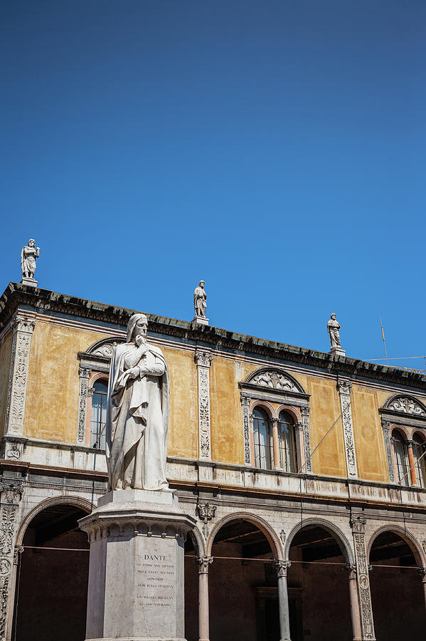 Statue Of Dante Alighieri In Piazza Dei Photograph by Deimagine