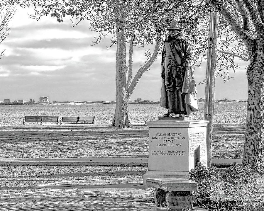 Statue of Gov William Bradford  Photograph by Janice Drew