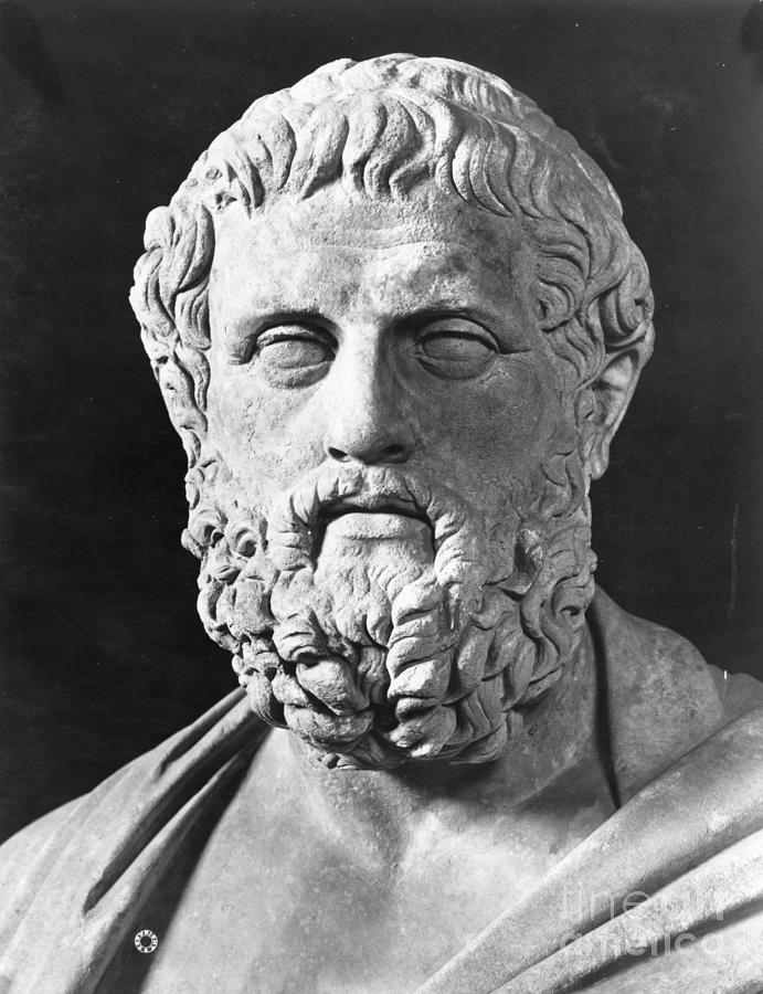 Statue Of Greek Dramatist Sophocles Photograph by Bettmann