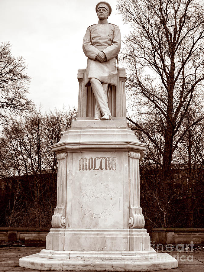 Statue of Helmuth von Moltke the Elder at the Tiergarten Berlin Photograph by John Rizzuto