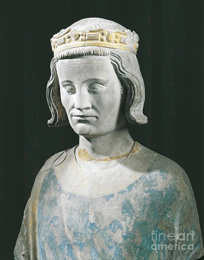 Statue Of King Louis Ix Or Saint Louis Sculpture by French School