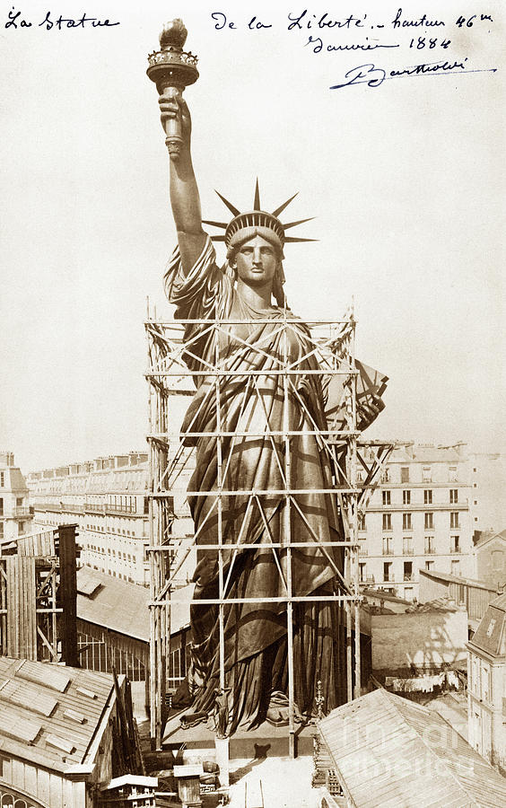 Statue of Liberty 1884 Photograph by Jon Neidert