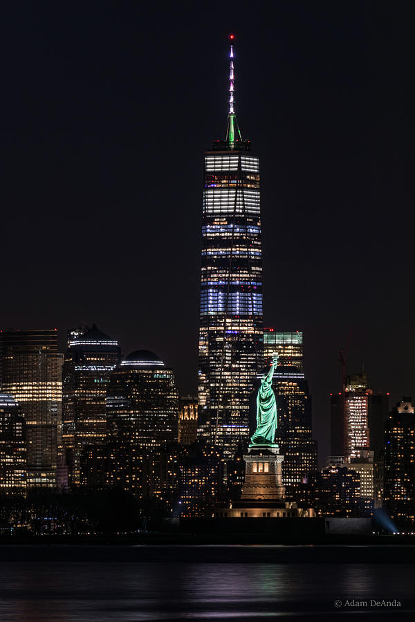 Statue Of Liberty and Freedom Tower Photograph by Adam DeAnda