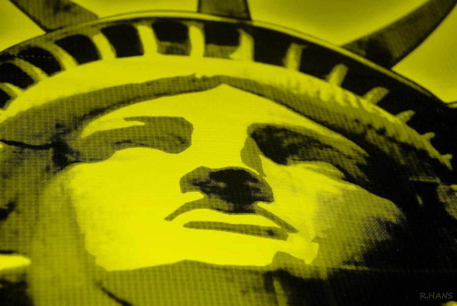 STATUE OF LIBERTY in YELLOW Photograph by Rob Hans