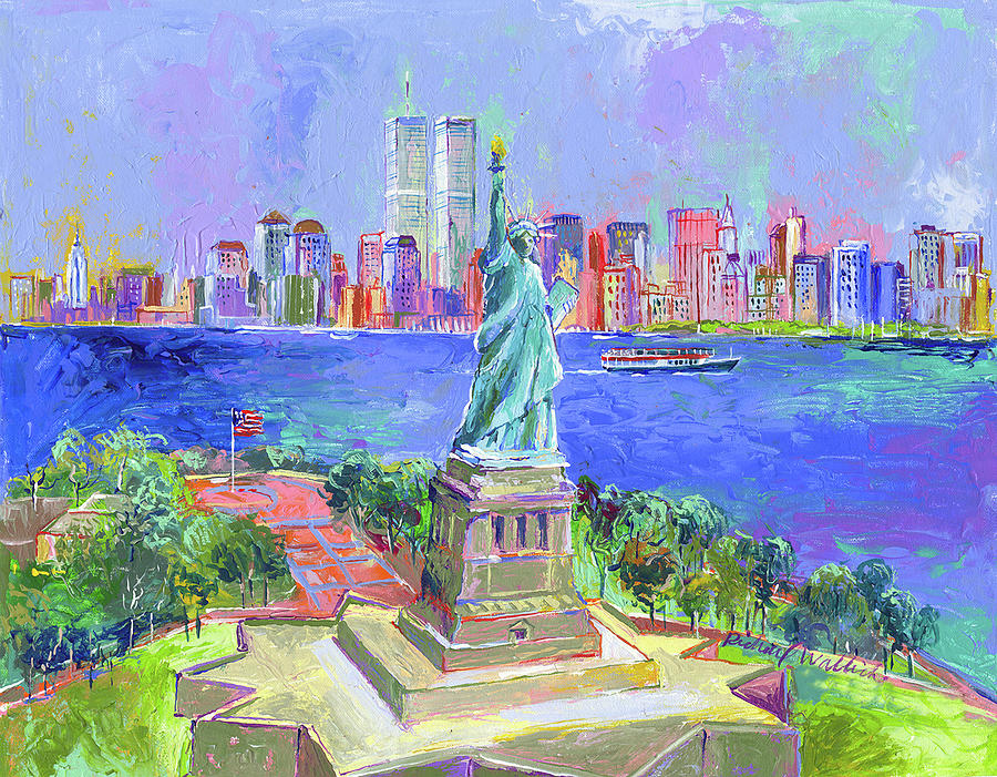 New York City Painting - Statue Of Liberty by Richard Wallich