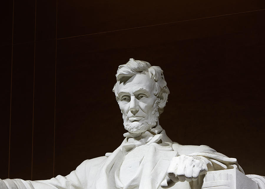 Statue Of Lincoln At Lincoln Memorial Photograph by Allan Baxter