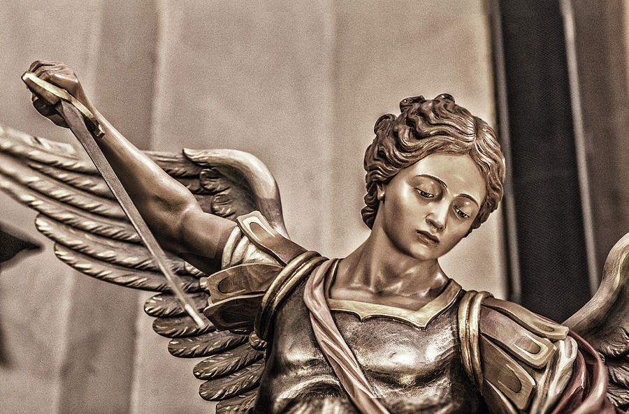 Statue of the Archangel Michael Photograph by Vivida Photo PC