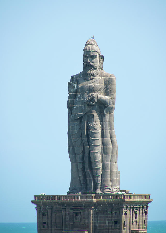 Statue of Thiruvalluvar Digital Art by Carol Ailles