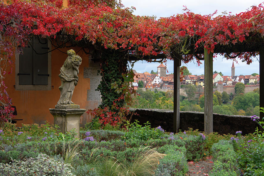 Statues of Rothenburg Castle Garden 5 Photograph by Jenny Rainbow