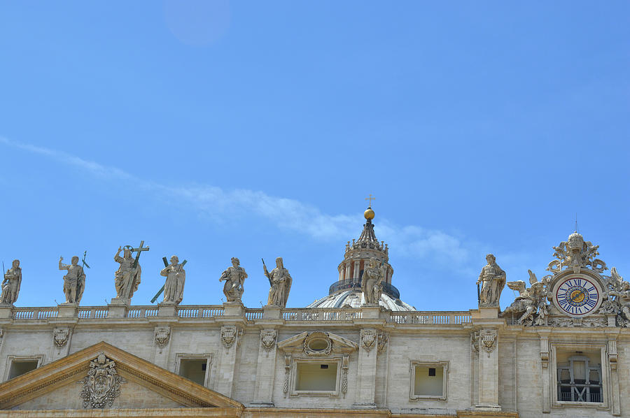 Statues On The Facade Photograph by JAMART Photography