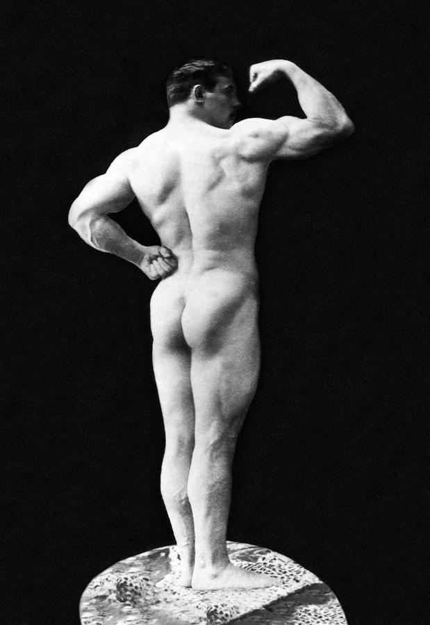 Statuesque Back and Arm Curl Painting by Unknown
