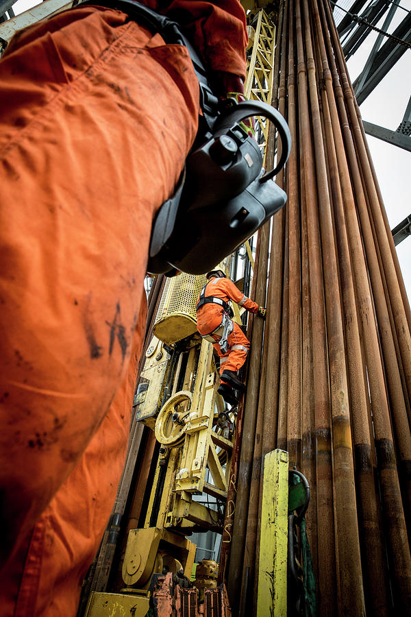 Stavanger Norway Oil Rig Workers Photograph by Cavan Images | Fine Art ...