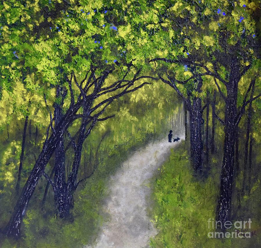 Stay the Path  Painting by Barrie Stark