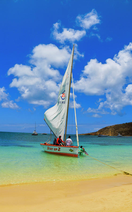 Stay Up 2 Sailing in Anguilla Photograph by Ola Allen
