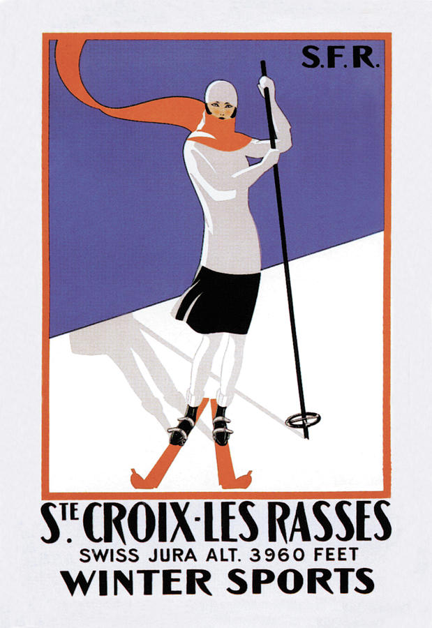 Ste. Croix - Les Rasses Painting by H.r.