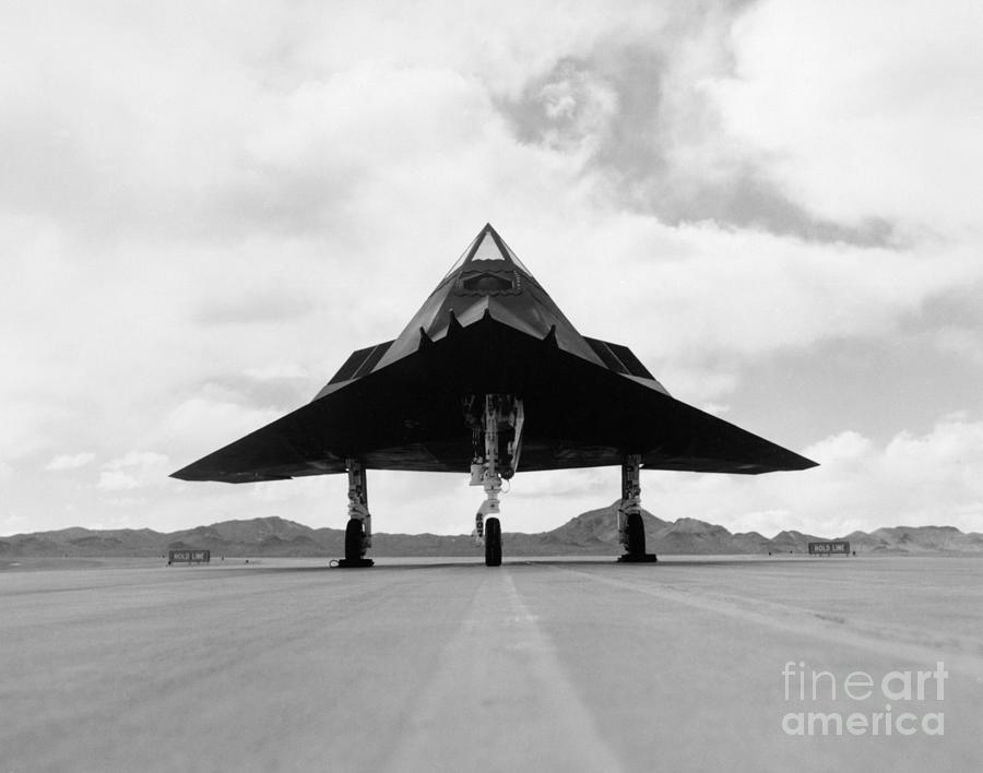 Stealth Fighter On Runway Photograph by Bettmann