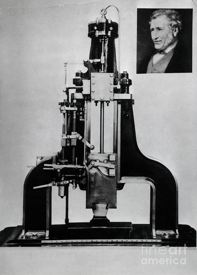 Steam Hammer And Inventor James Nasmyth By Bettmann