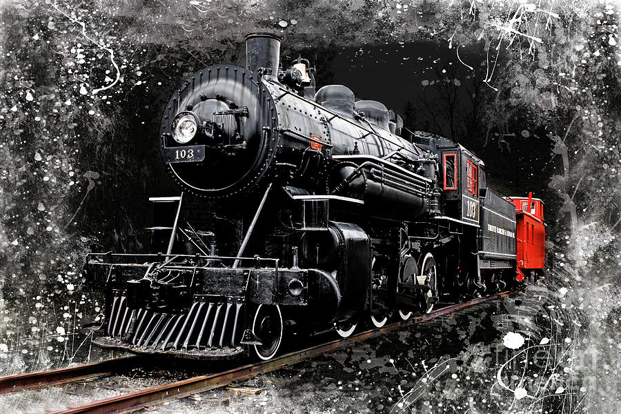 Steam Locomotive 103 Photograph by Barbara McMahon