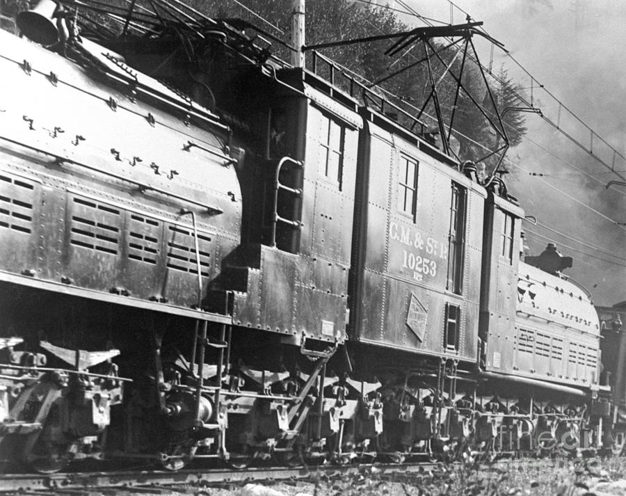 Steam Railroad Running Along Tracks Photograph by Bettmann
