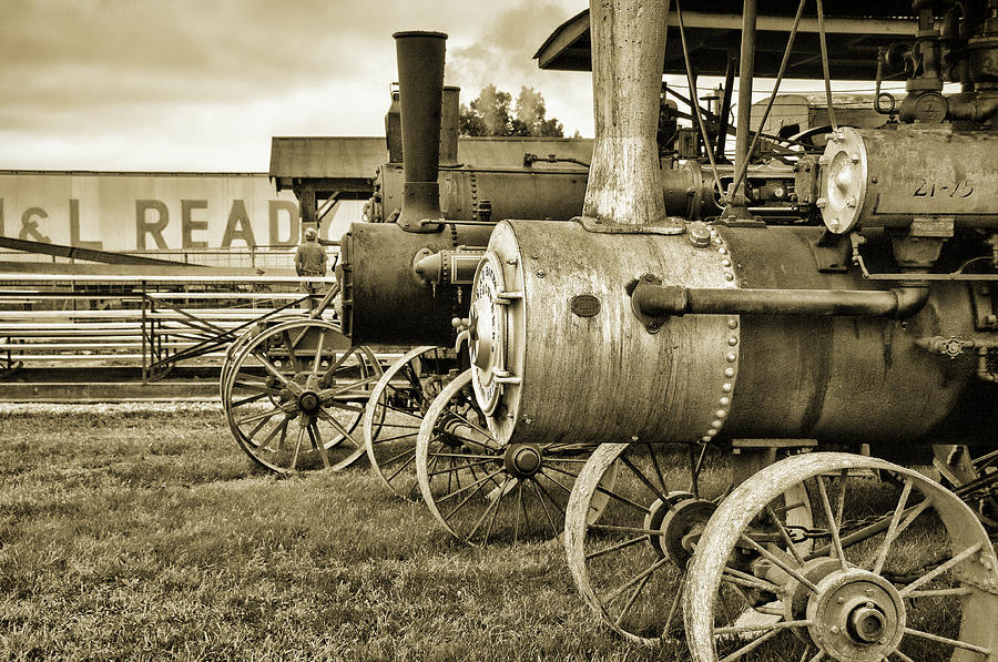 Steam Tractors Photograph by Steve Stuller